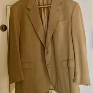 Brioni Camel Tan Cashmere men's Classic Blazer - 46 L